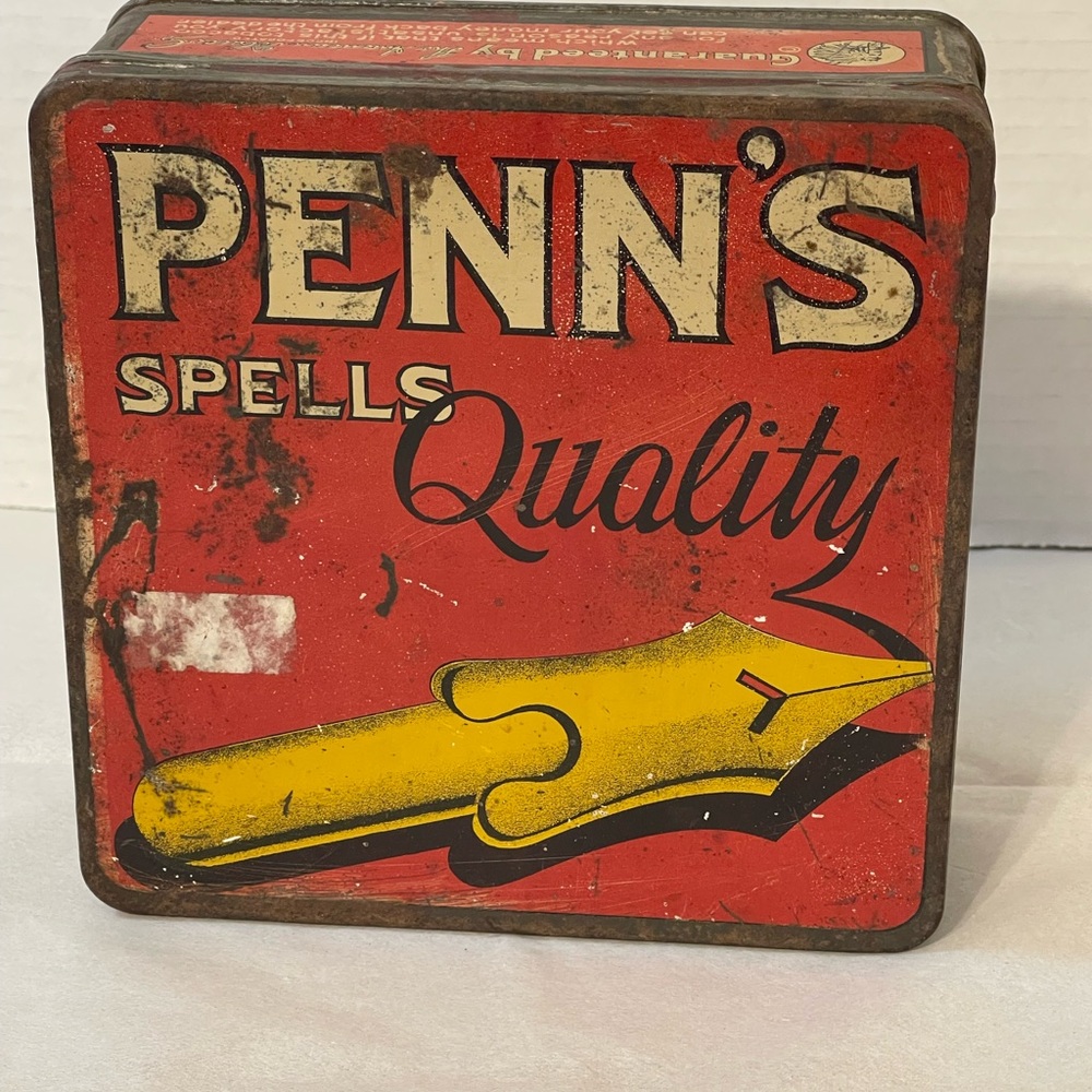 Vintage Penn’s Spells Quality Decorative Tin